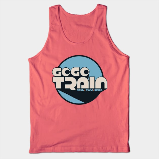 The GoGo Train Blue Tank Top by modernistdesign